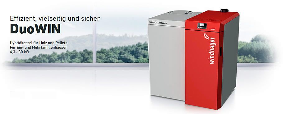 Hybridkessel für Holz & Pellets DuoWIN Effizient, sicher und vielseitung